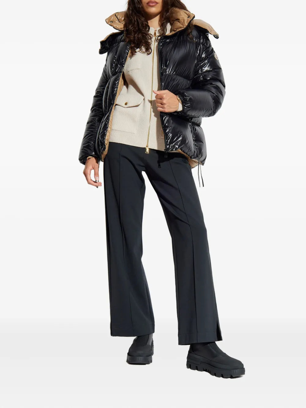 Bi-Material Wool Jacket