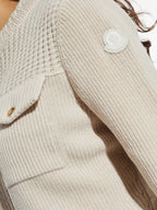 Bi-Material Wool Jacket