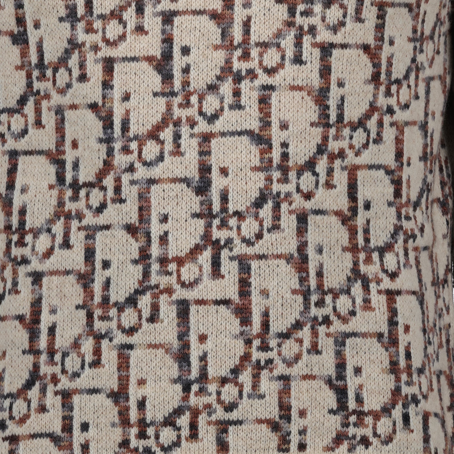 Dior, wool sweater, luxury fashion, Oblique pattern, beige sweater