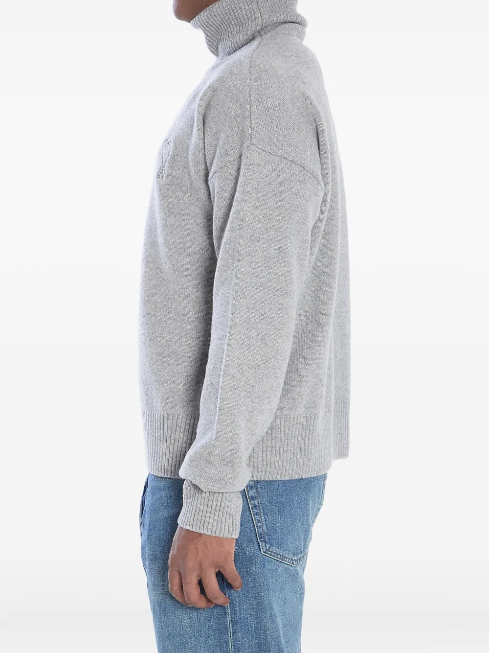 Gray Turtleneck Sweater