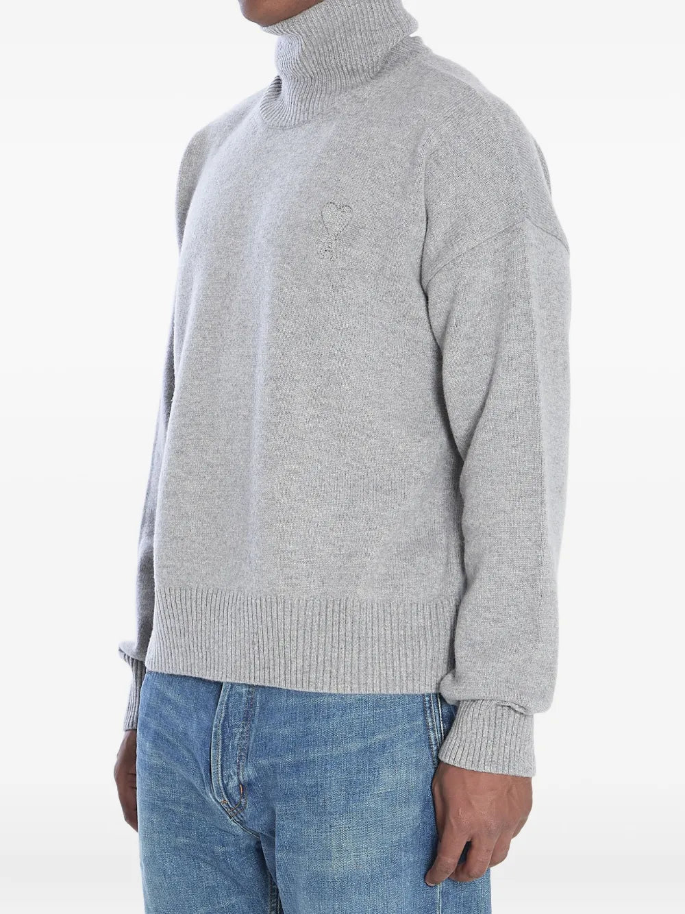 Gray Turtleneck Sweater