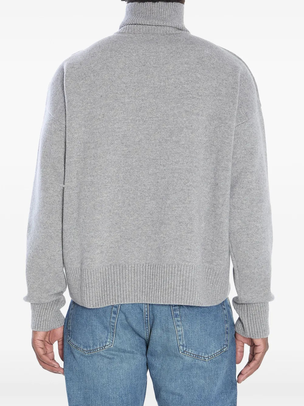 Gray Turtleneck Sweater
