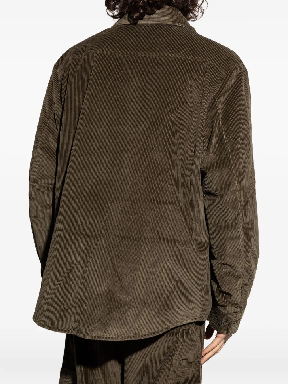 Image de la veste matelassée Ambroisie Kaki par Moncler pour homme - Saison Automne-Hiver 2025 - Vue modèle 3