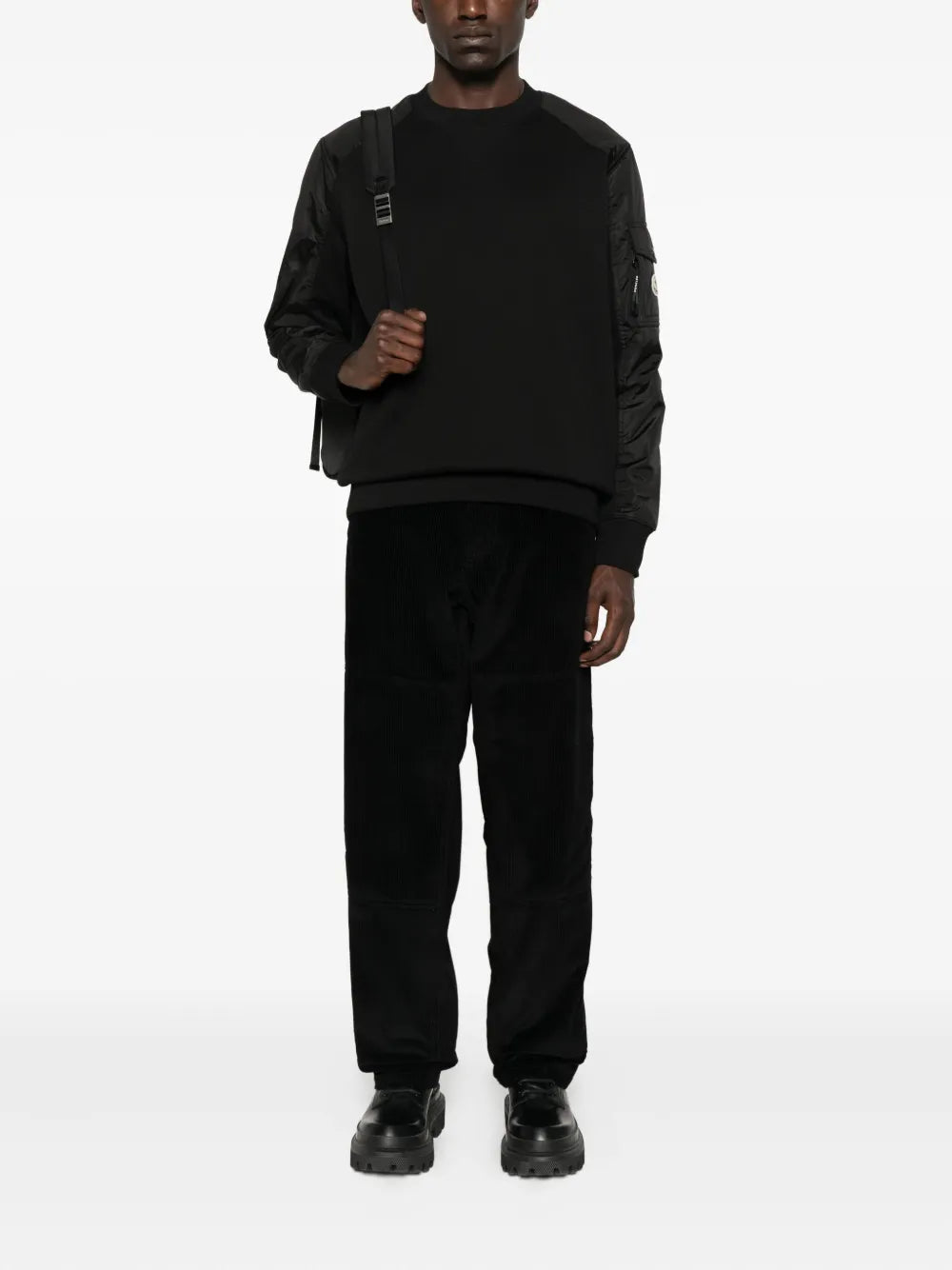 Black Cotton Sweatshirt