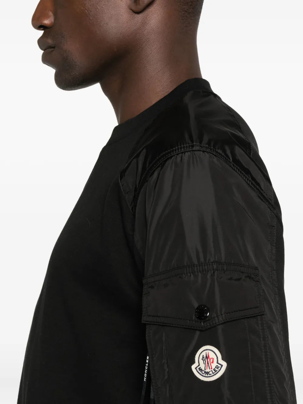 Black Cotton Sweatshirt