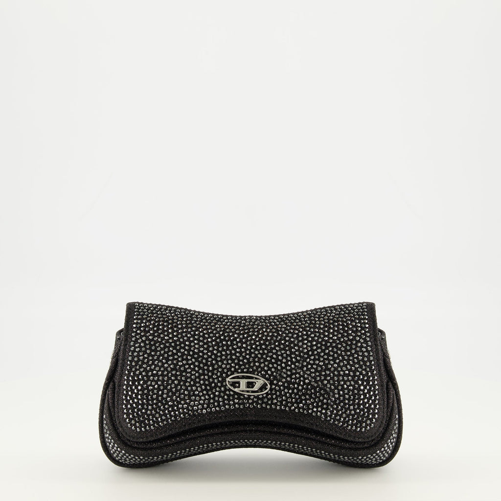 여성을 위한 디젤의 사크 플레이 프티 아 스트라스 노아르 이미지 - 2026년 봄-여름 시즌 - 앞면 보기