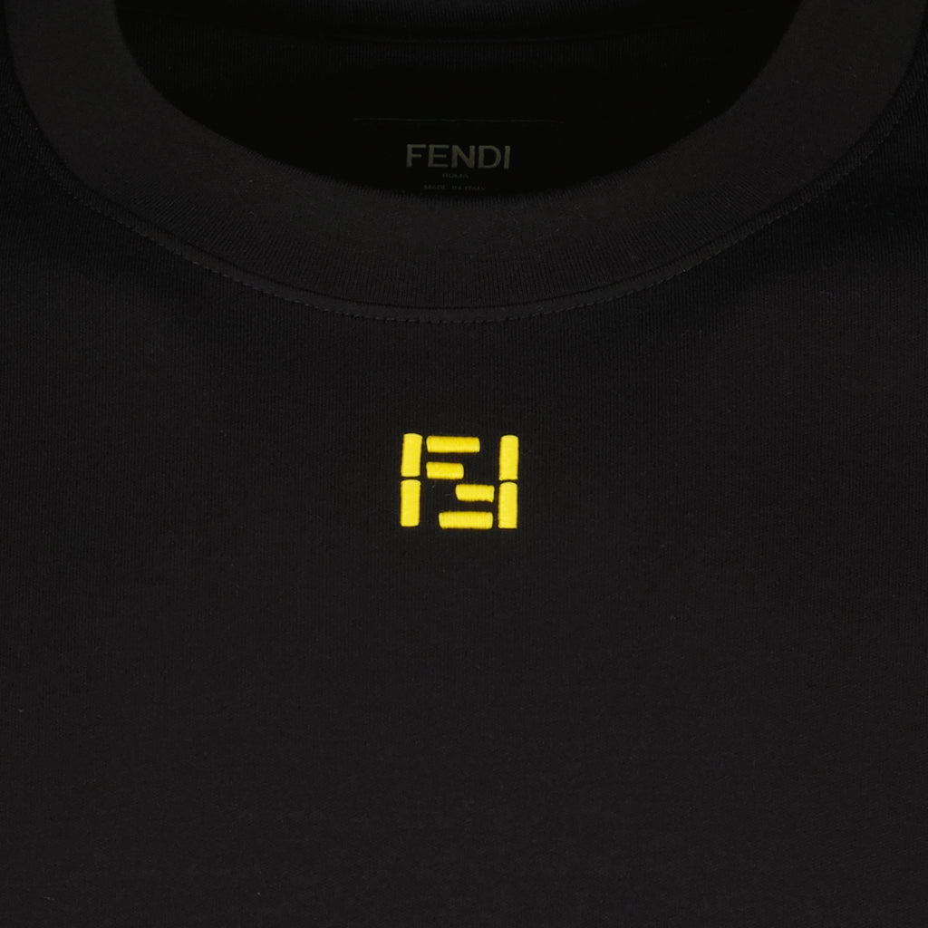 Image of FF Cotton T-Shirt by Fendi for Men - Season Spring-Summer 2026 - Detail View 2