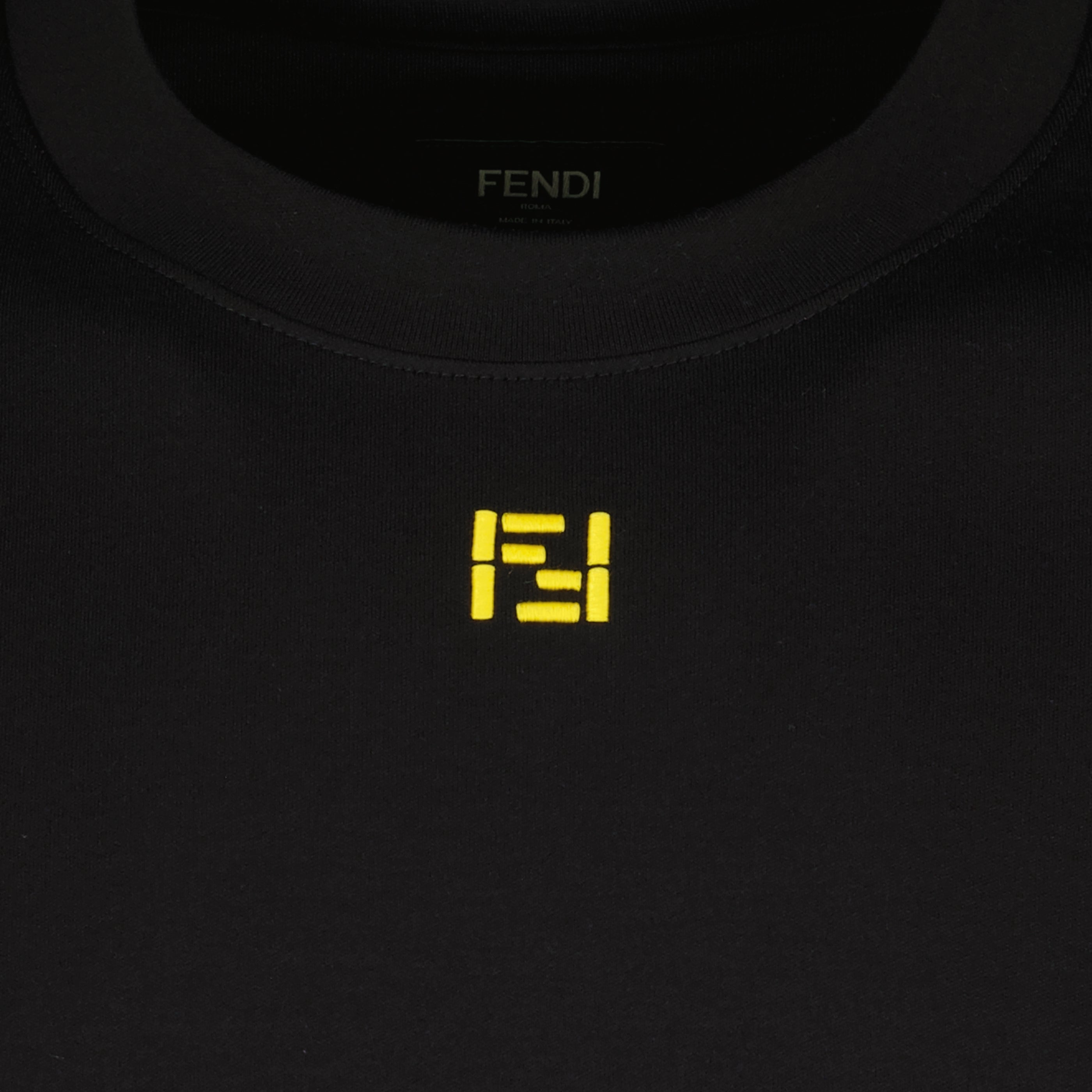 Image of FF Cotton T-Shirt by Fendi for Men - Season Spring-Summer 2026 - Detail View 2