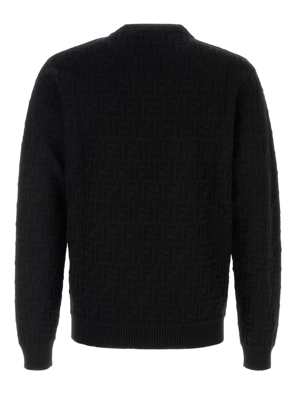 Image of FF Black Sweater by Fendi for Men - Season Autumn-Winter 2025 - Model View 2