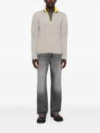 Image of K-Eller Zipped Pullover by Diesel for Men - Season Autumn-Winter 2025 - Model view 1