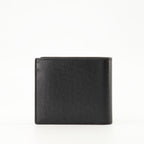 Image of East/West Coated Leather Wallet by Saint Laurent for Men - Season Spring-Summer 2025 - Back View