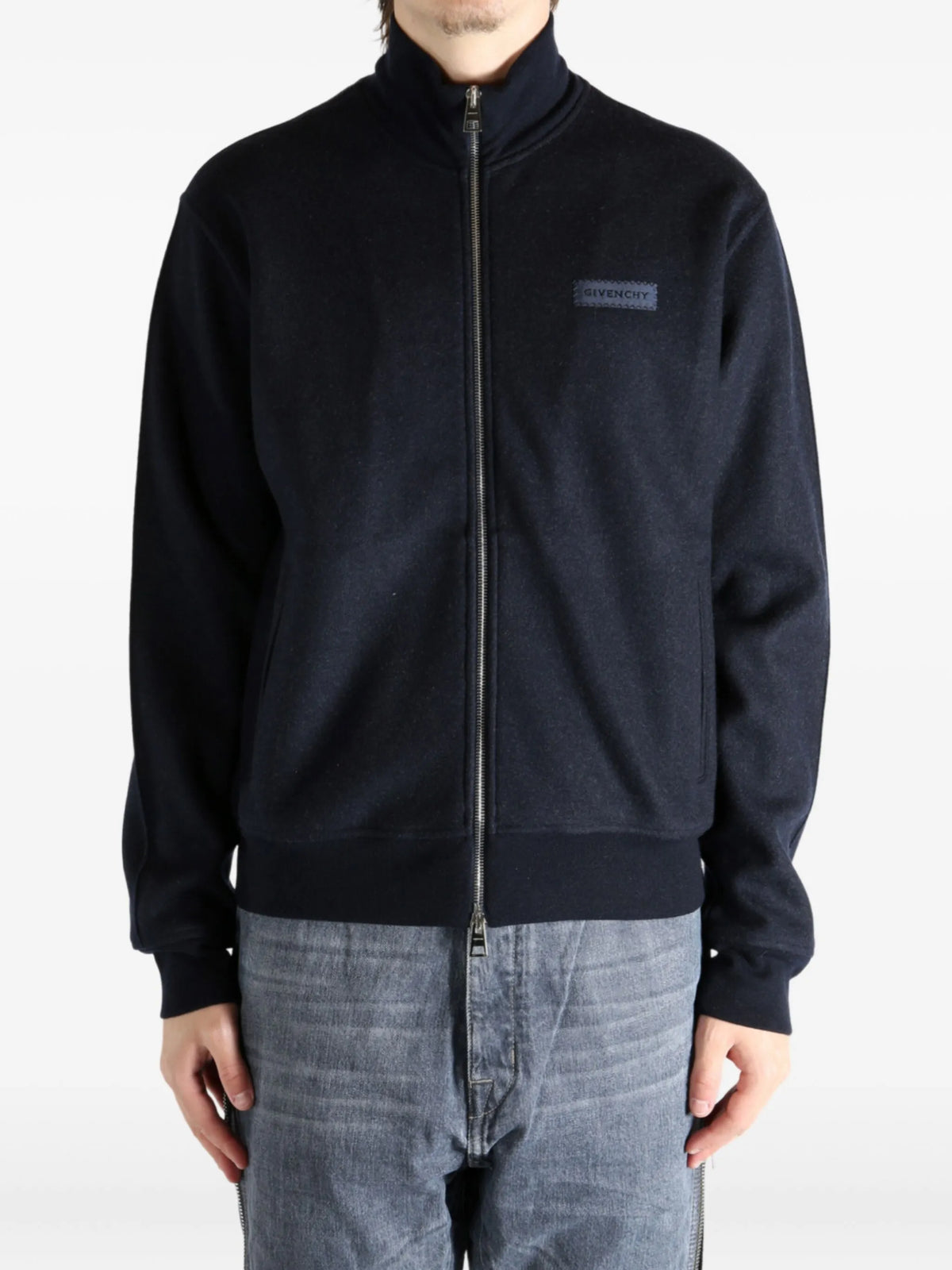 Image of Zipped Wool Jacket by Givenchy for Men - Season Autumn-Winter 2025 - Model View 2