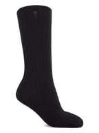 Image des chaussettes noires Ami de Coeur par Ami PARIS pour unisexe - Saison Automne-Hiver 2025 - Vue du modèle 2