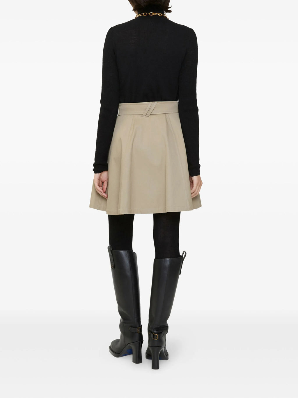 Image of Trench Mini Skirt by Burberry for Women - Season Autumn-Winter 2025 - Model View 2