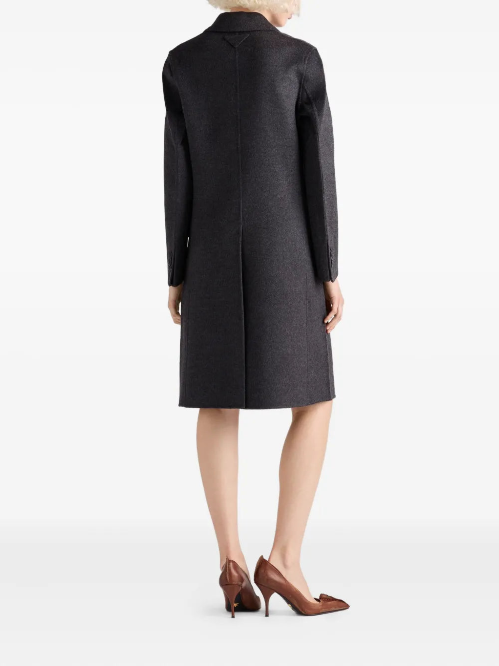 Long Grey Wool Coat - Prada | WE IN STYLE Long Grey Wool Coat - Prada | WE IN STYLE