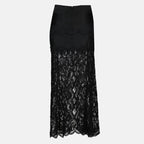 Midi Jersey and Lace Skirt