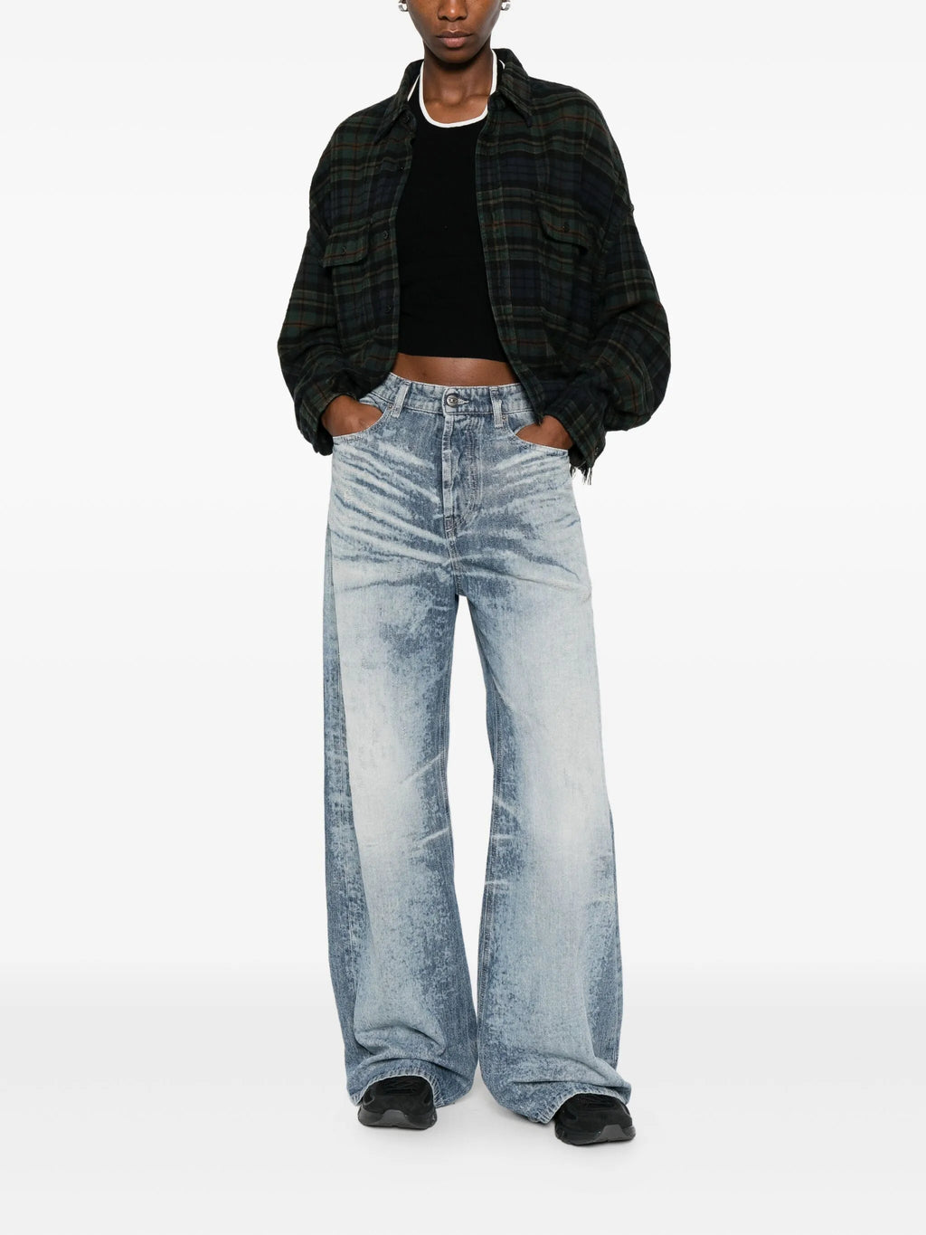 Image de Jeans D-Sire-Fsh 1996 par Diesel pour femmes - Saison Automne-Hiver 2025 - Vue du modèle 1