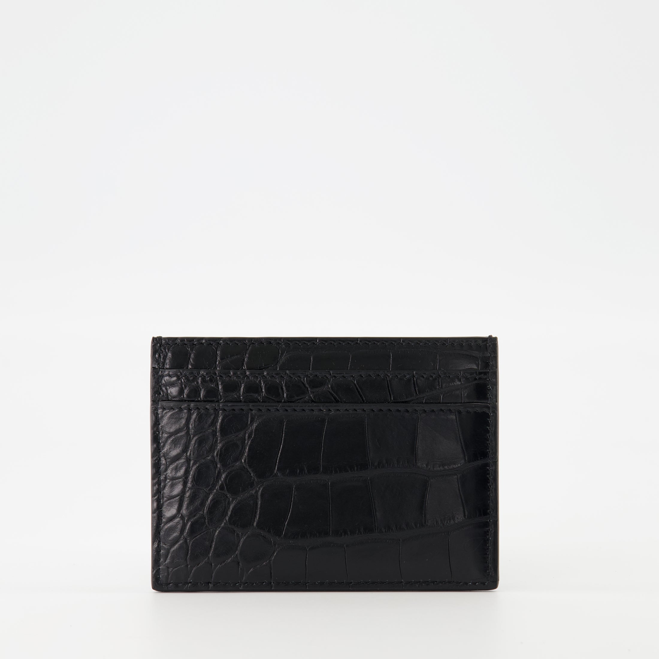 crocodile leather card holder, Cassandre card holder, stylish card wallet, men’s leather accessories, designer card holder