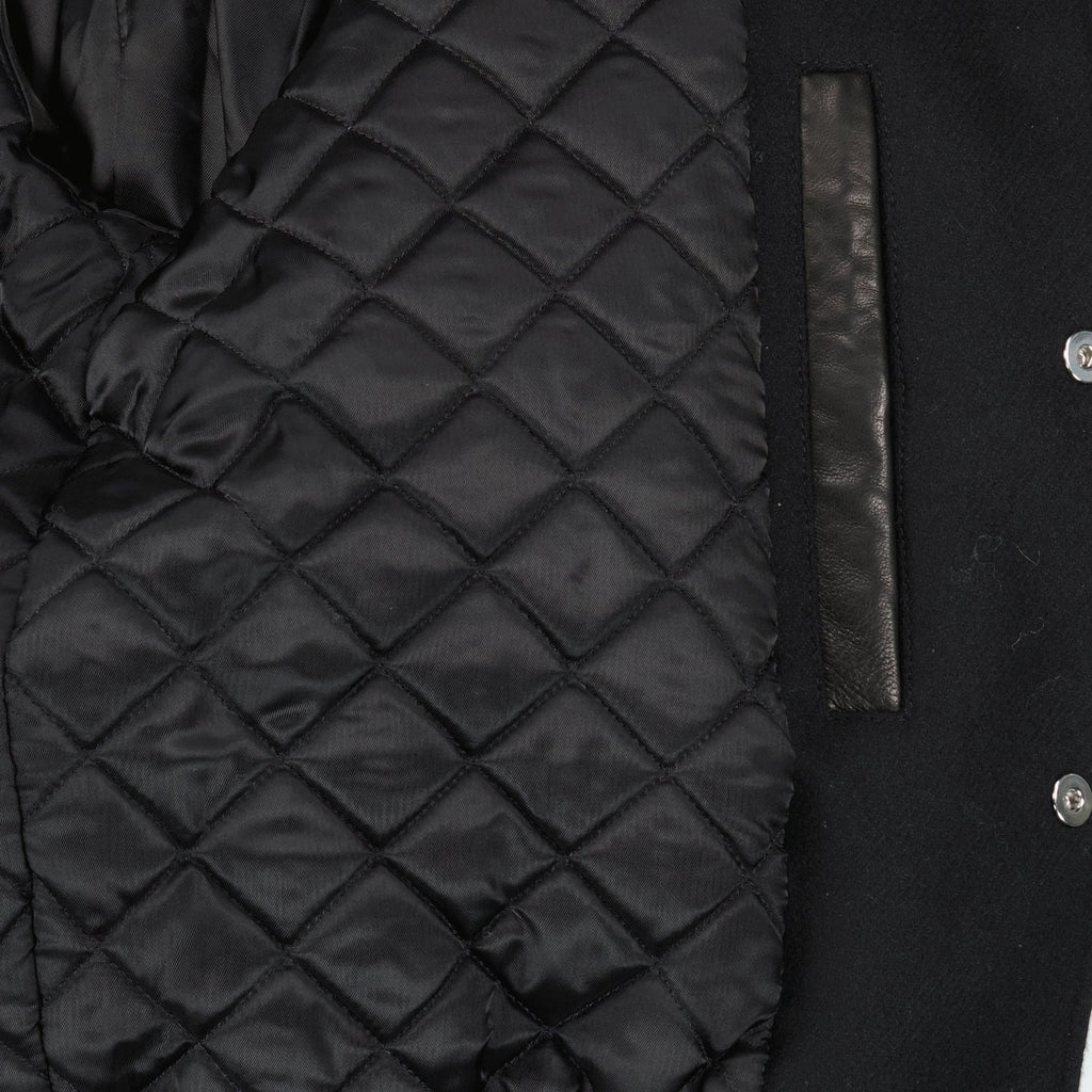 Givenchy bomber jacket, black leather jacket, bi-material jacket, designer outerwear, Spring-Summer 2026 collection