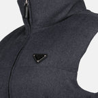 ウール・スリーブレス・ダウンジャケット