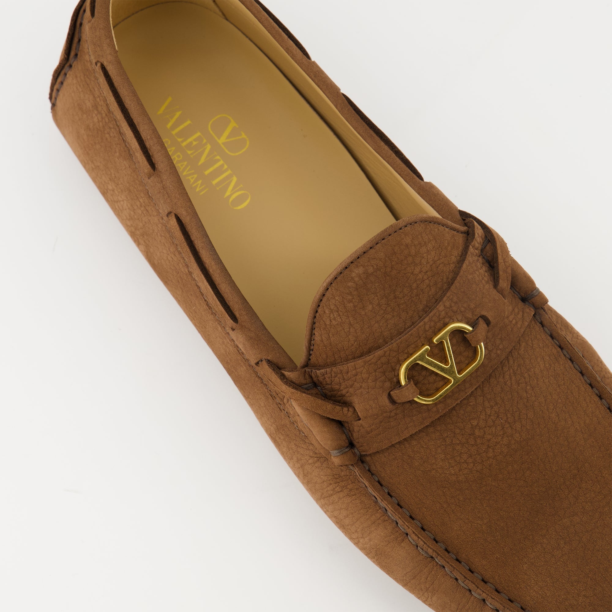 Driver Fastaway Moccasins, Valentino Garavani, men's footwear, leather moccasins, luxury shoes