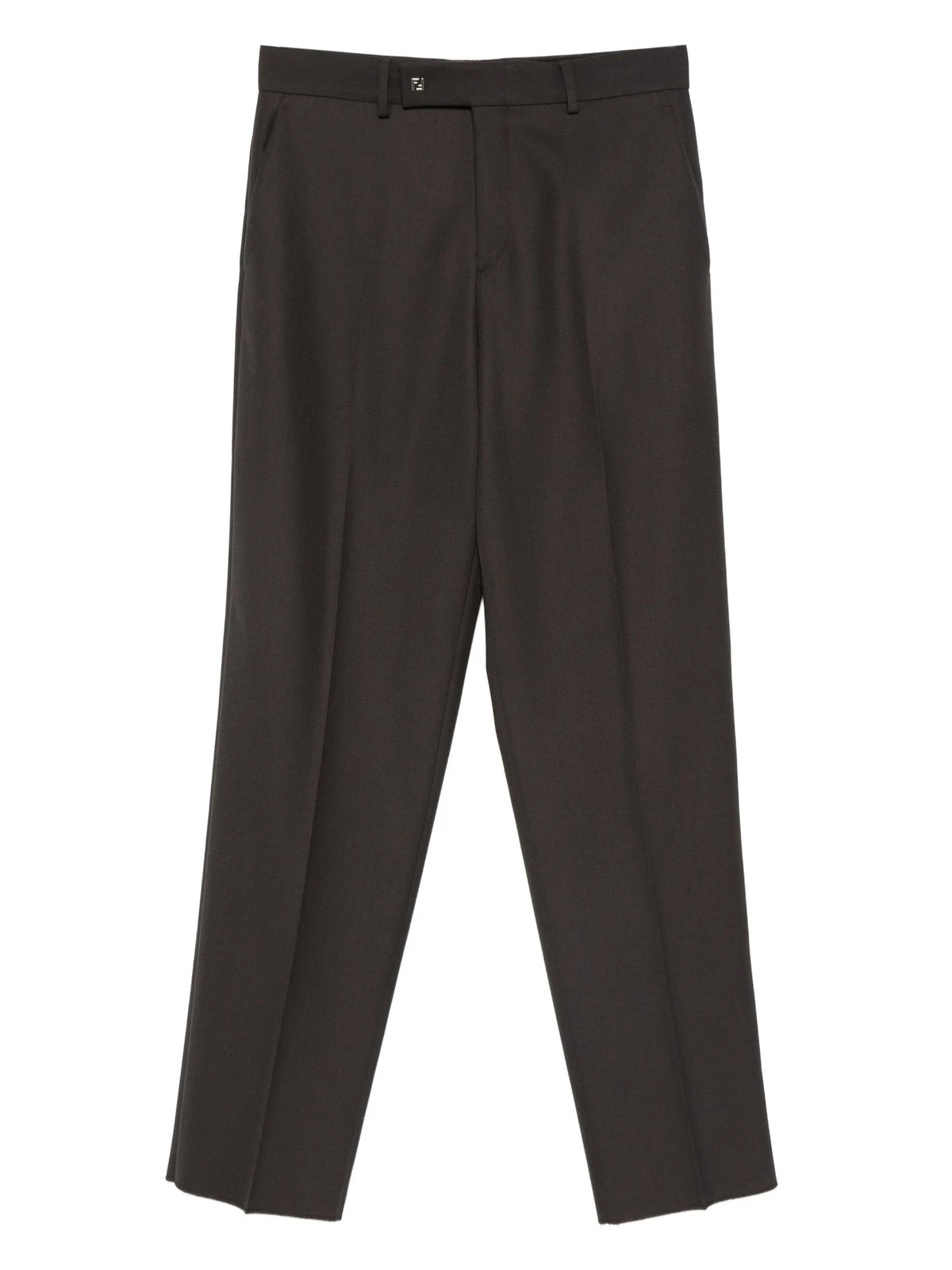 Image of Brown Wool Pants by Fendi for Men - Season Autumn-Winter 2025 - Model View 1