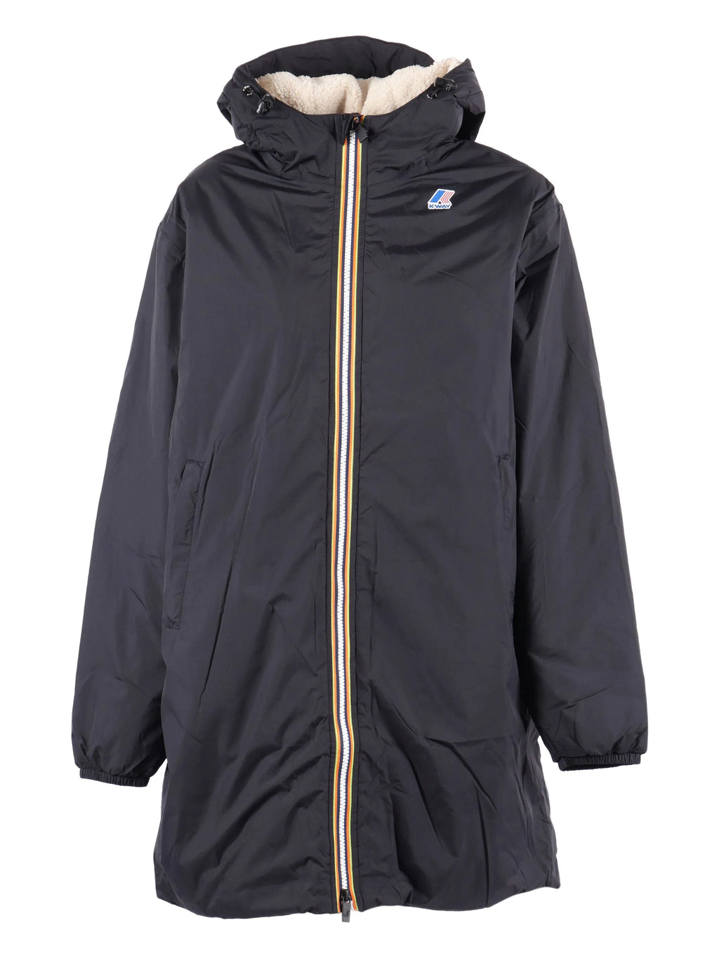 Image of Le Vrai 4.0 Eiffel Orsetto Jacket by K-Way for Unisex - Season Autumn-Winter 2025 - Model View 1