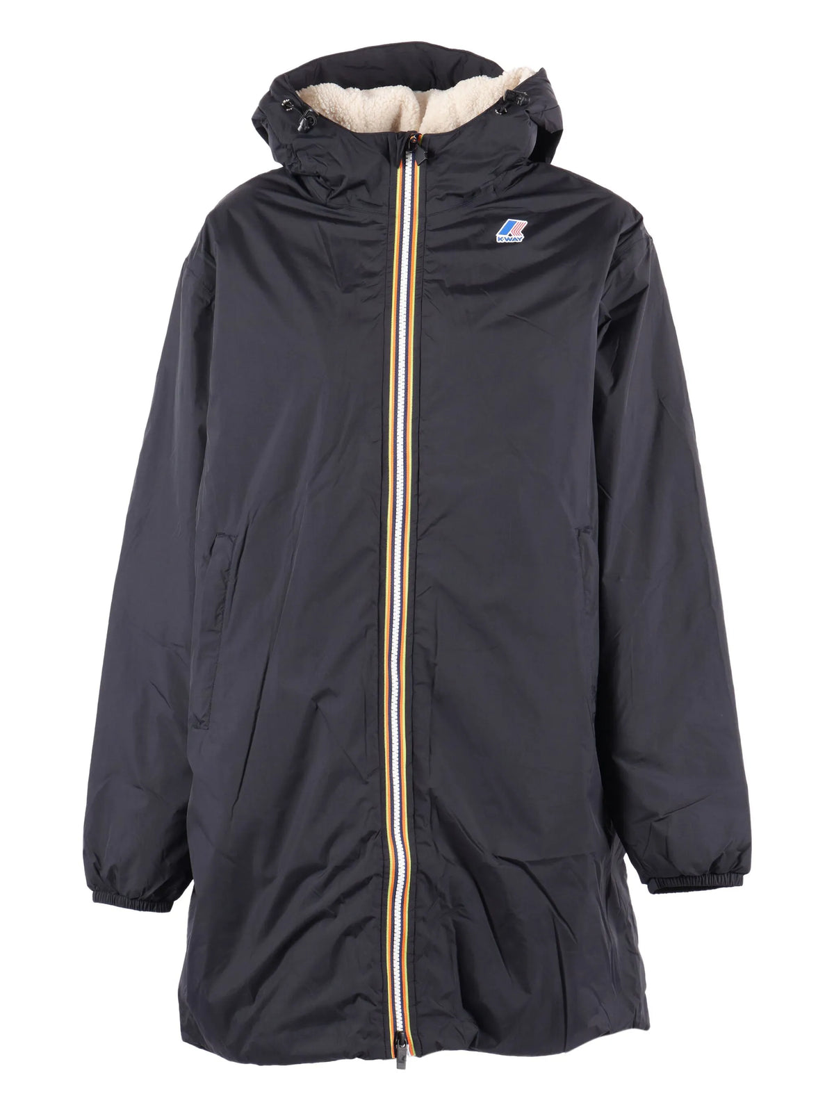 Image of Le Vrai 4.0 Eiffel Orsetto Jacket by K-Way for Unisex - Season Autumn-Winter 2025 - Model View 1