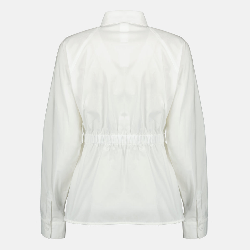 Camisa de Popelina de Algodão Branca