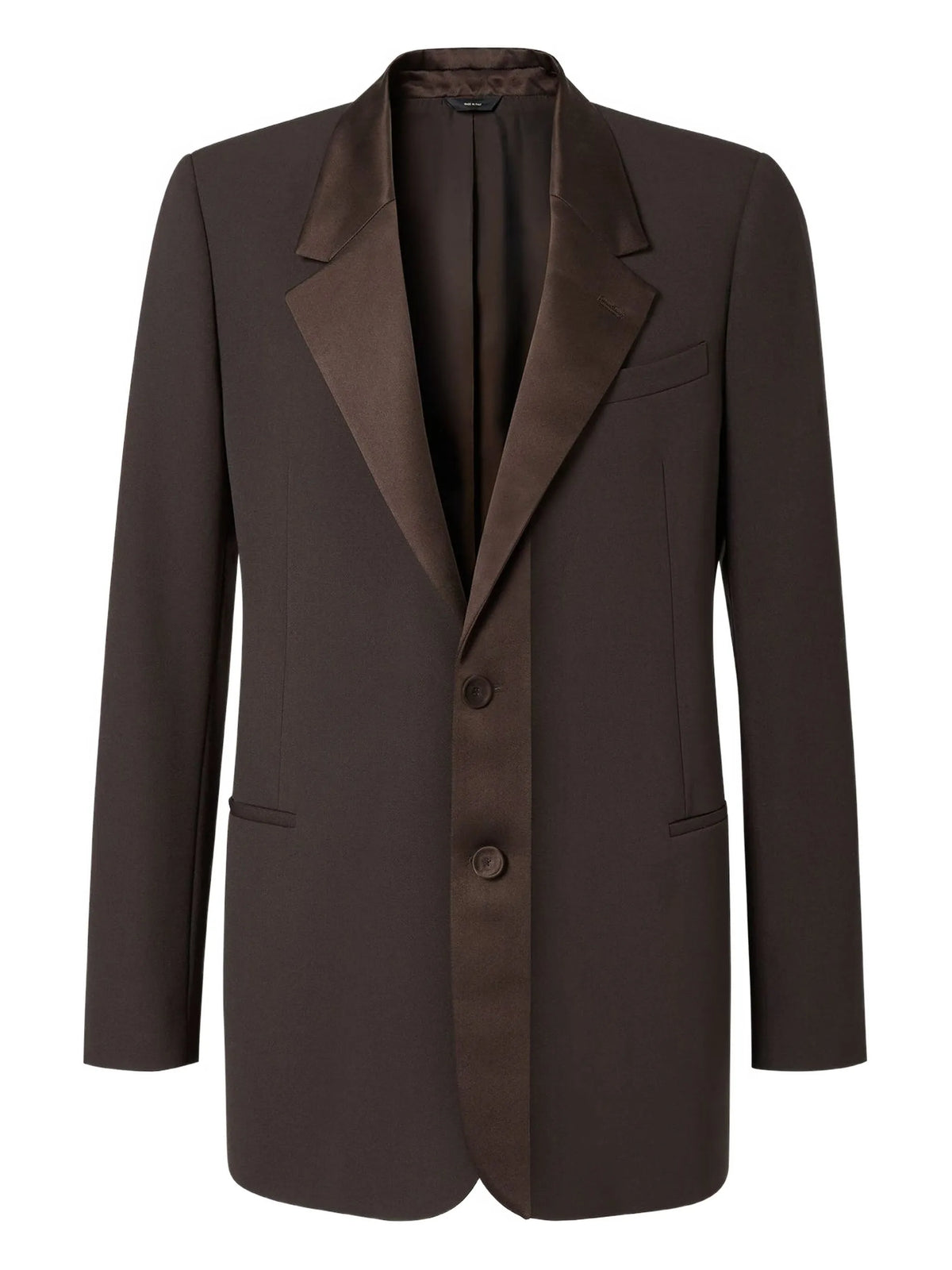 Image of Brown Wool Blazer by Fendi for Men - Season Autumn-Winter 2025 - Model View 1