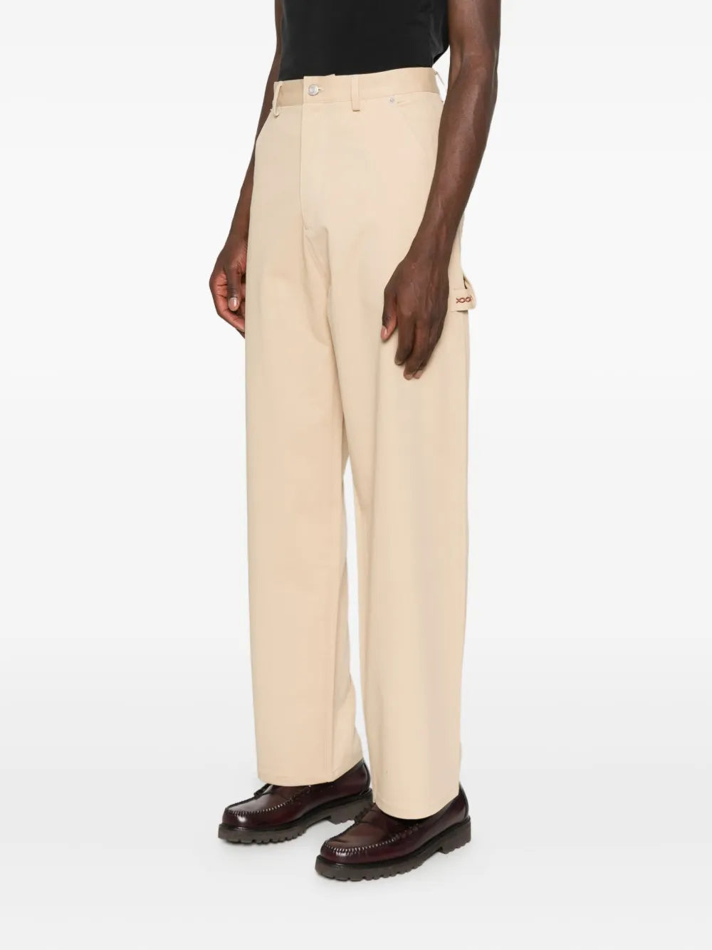 Beige Baggy Pants