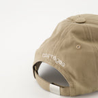 Image of Beige Embroidered Cap by Courrèges for Unisex - Season Autumn-Winter 2025 - Detail View 2