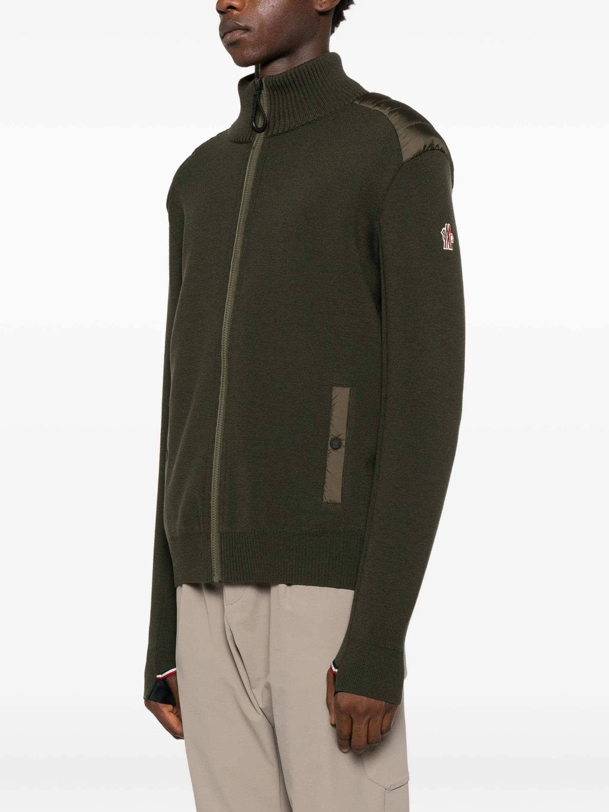 Image of Quilted Zip Cardigan by Moncler Grenoble for Men - Season Autumn-Winter 2025 - Model View 2