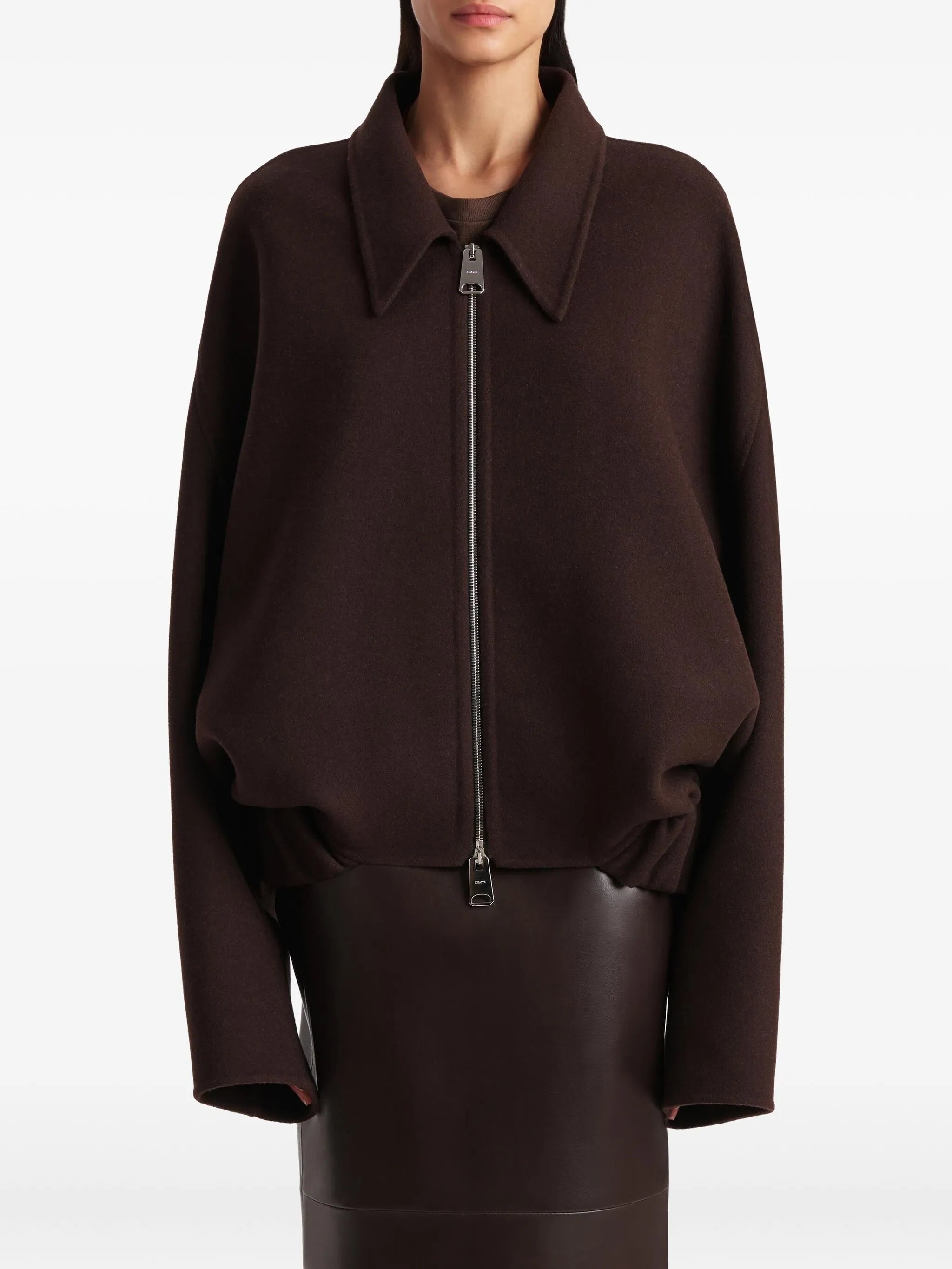 Image of Odin Jacket by Khaite for Women - Season Autumn-Winter 2025 - Model view 2