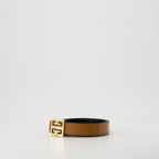 Givenchy belt, reversible leather belt, 4G belt, luxury accessory, buffalo leather belt