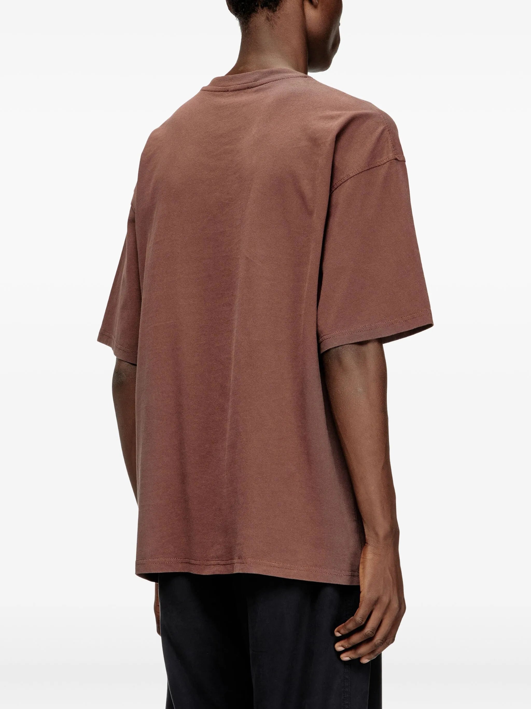 Image of T-Shirt T-Boxt-N14 Brown by Diesel for Men - Season Spring-Summer 2026 - Model view 3