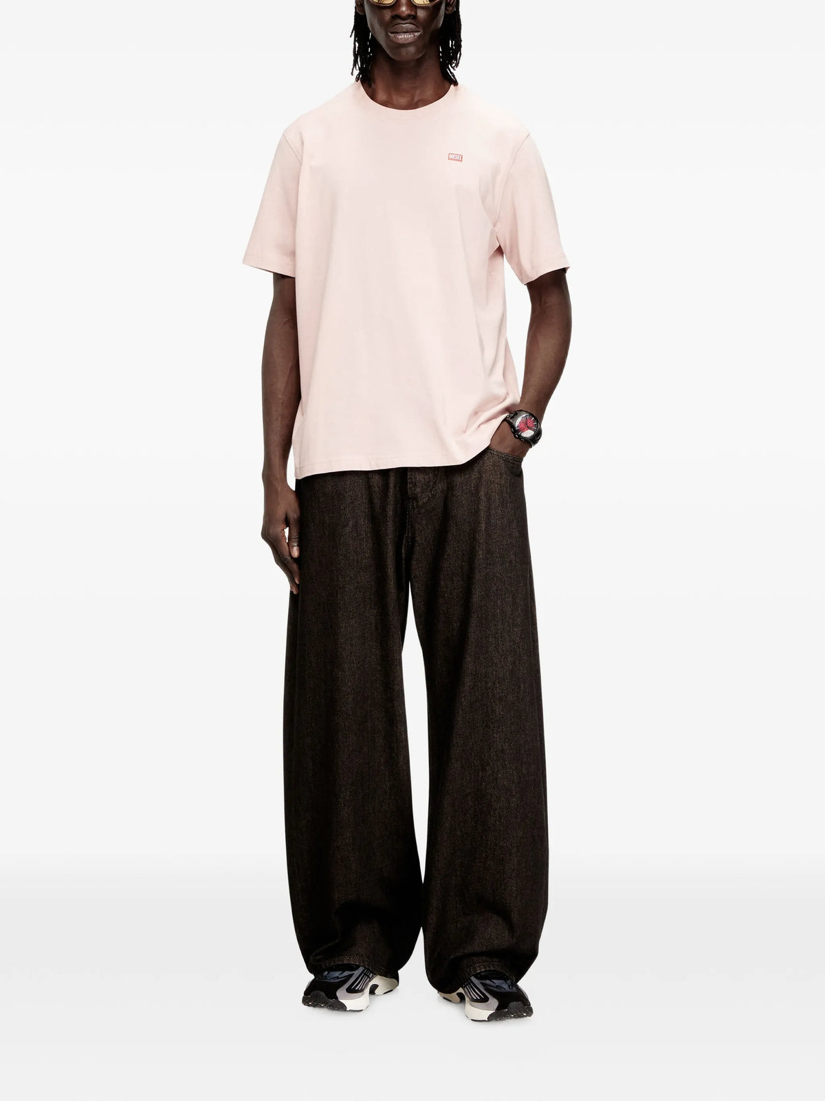Image of t-adjust T-shirt by Diesel for Men - Season Spring-Summer 2026 - Model View 2