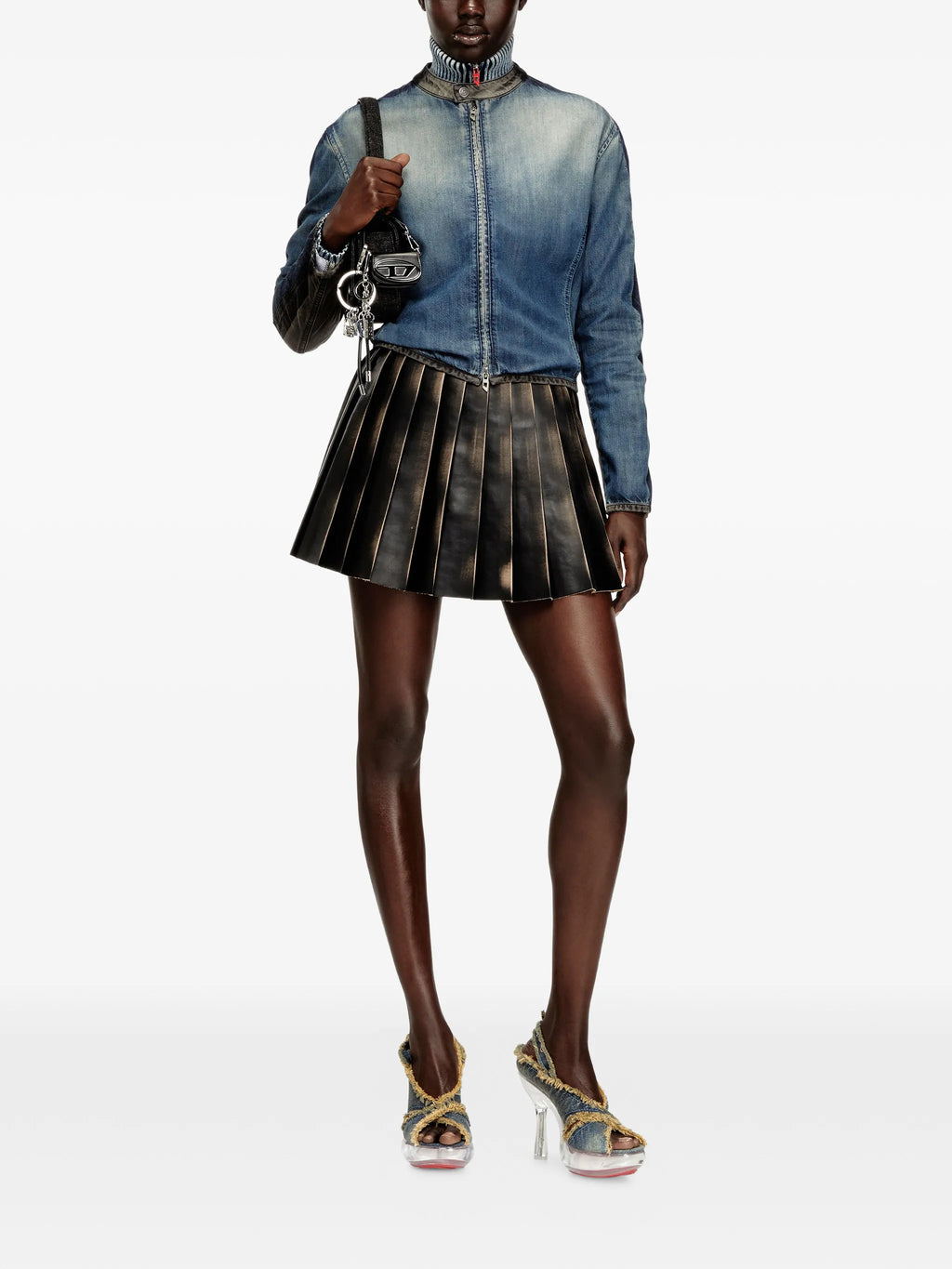Image of Mini Skirt O-Saka by Diesel for Women - Season Spring-Summer 2026 - Model View 2