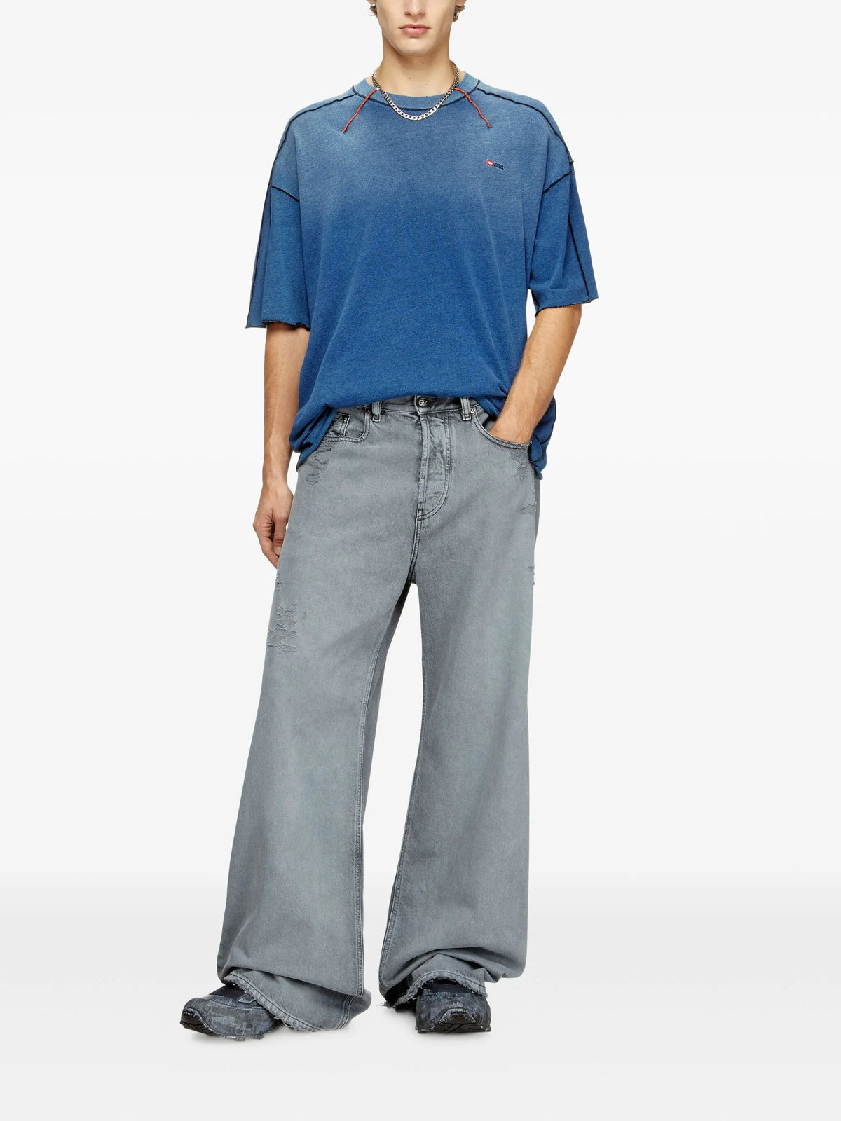 Image of t-craoxt T-shirt by Diesel for Men - Season Spring-Summer 2026 - Model View 2