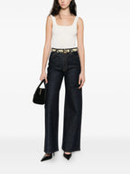 Image of Jean Flare Dane by Khaite for Women - Season Spring-Summer 2026 - Model view 1