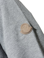 Image of Gray Zip Sweater by Moncler for Men - Season Autumn-Winter 2025 - Model view 4