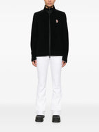 Immagine di felpa nera con zip di Moncler Grenoble per uomini - Stagione Autunno-Inverno 2025 - Vista modello 1