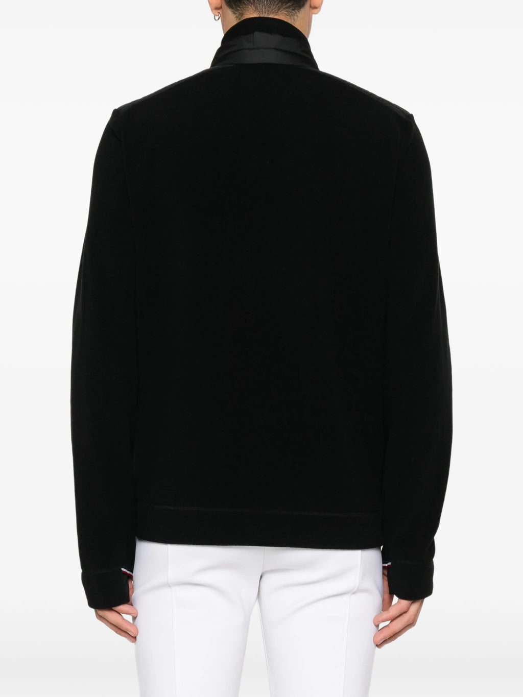 Image of Black Zippered Sweatshirt by Moncler Grenoble for Men - Season Autumn-Winter 2025 - Model View 3