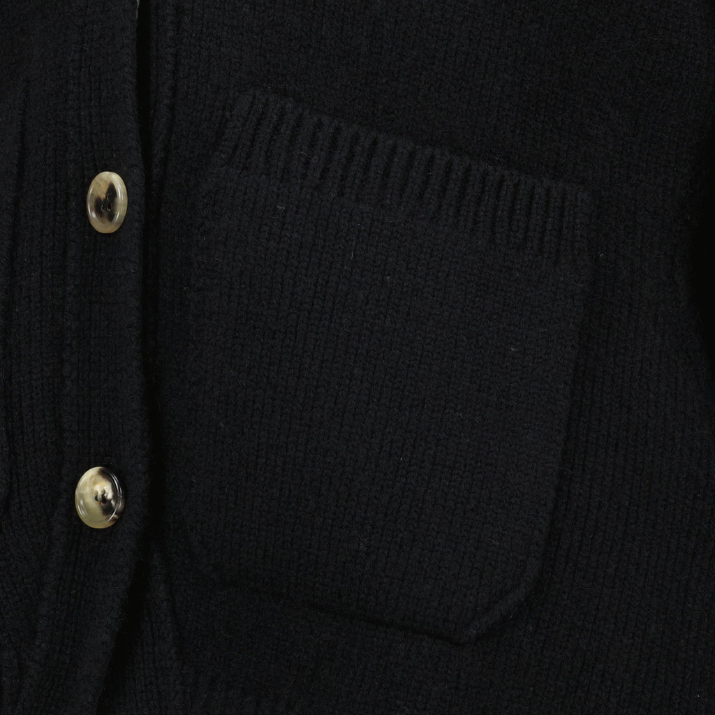 Khaite Cardigan, Black Cashmere Cardigan, V-Neck Cardigan, Autumn Winter Fashion, Womens Knitwear