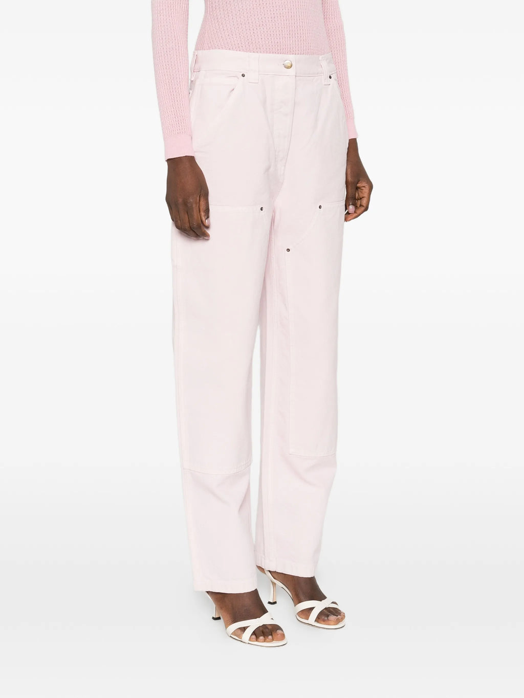 Image de pantalons cargo par Prada pour femmes - Saison Printemps-Été 2026 - Vue du modèle 2