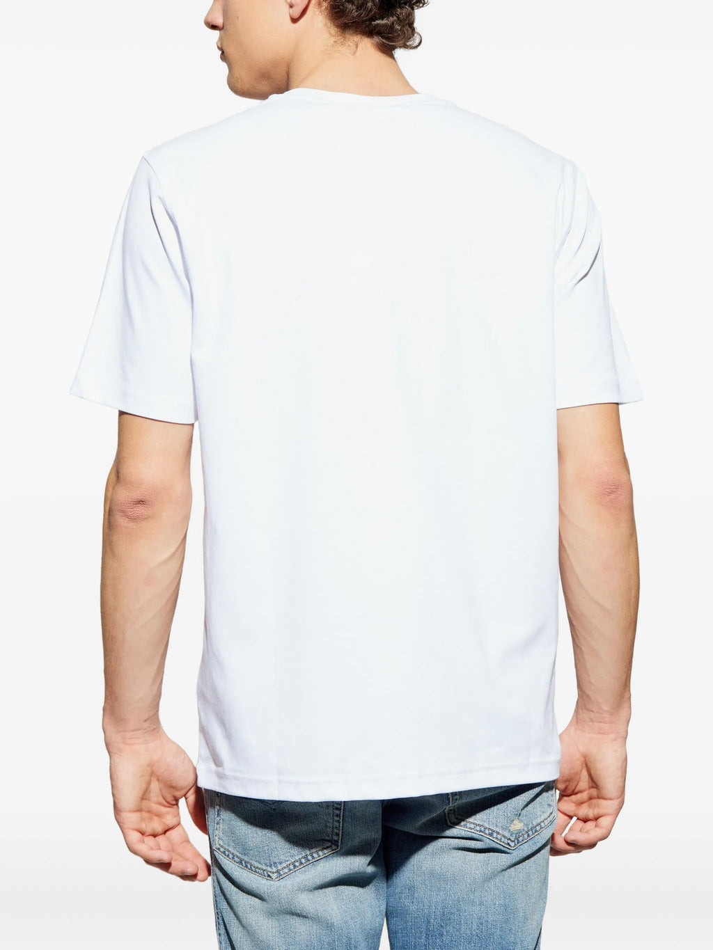 Imagen de la camiseta T-Adjust-Met blanca de Diesel para hombres - Temporada Primavera-Verano 2026 - Vista del modelo 3