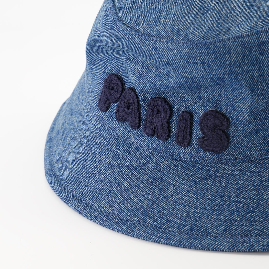 Denim hat, Ami Paris, unisex hat, stylish accessories, blue denim