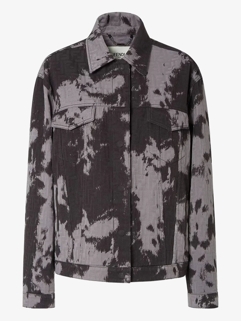 Image of Denim Jacket by Fendi for Women - Season Autumn-Winter 2025 - Model View 1