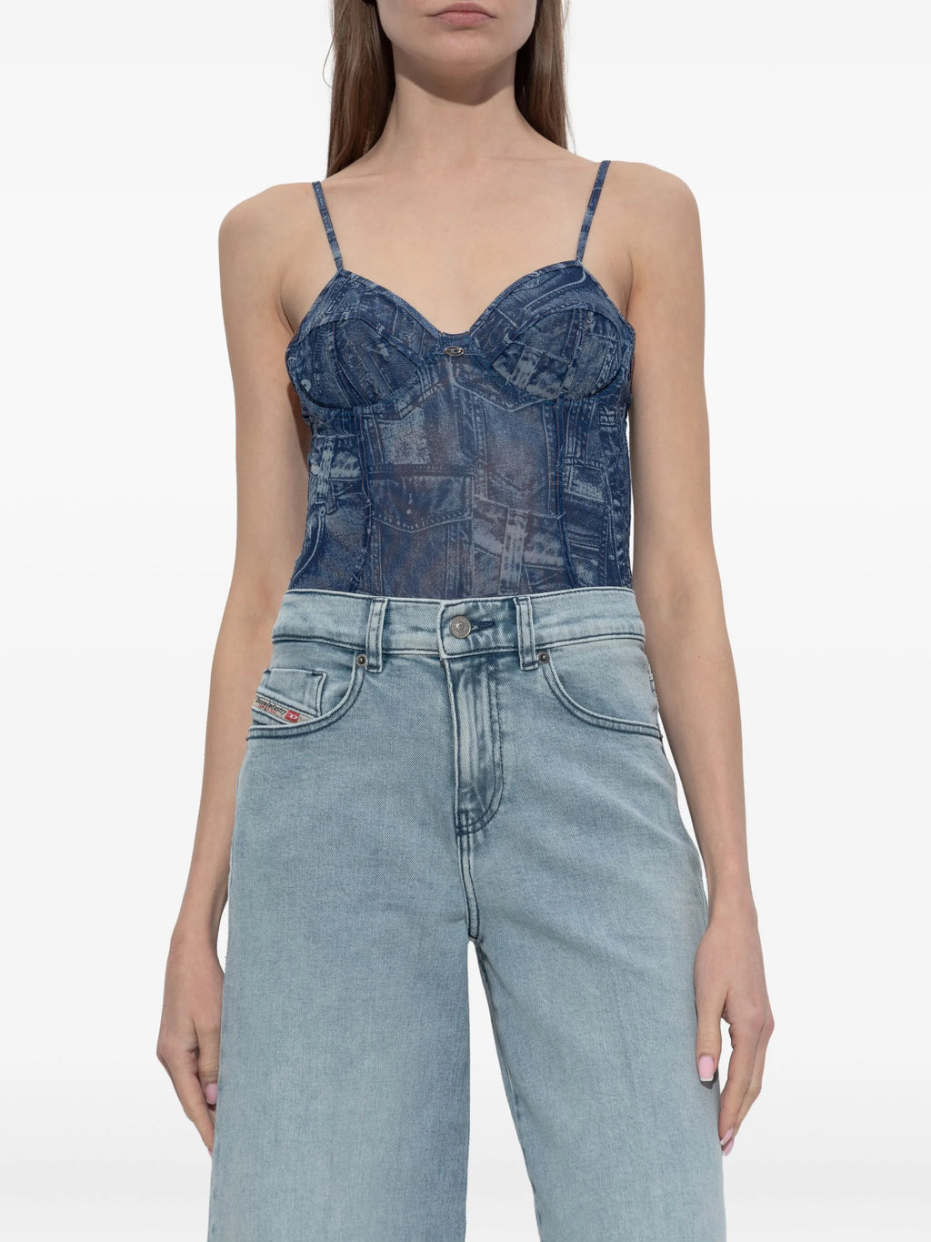 Imagen del Body Bridget-DNM Blue Jean de Diesel para Mujeres - Temporada Primavera-Verano 2026 - Vista modelo 2