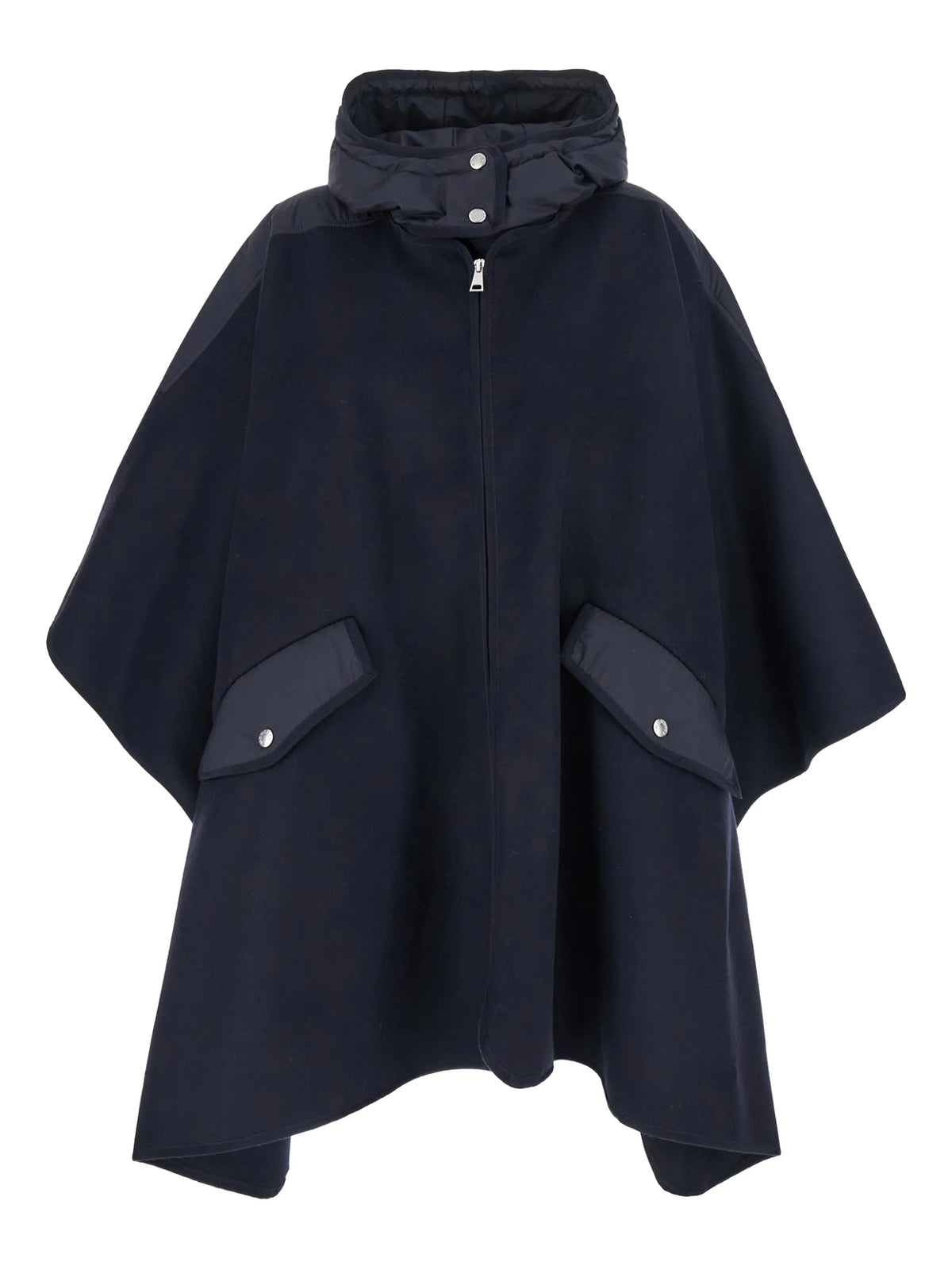 Image of Moncler Cape en Laine by Moncler for Women - Season Spring-Summer 2026 - Model View 1